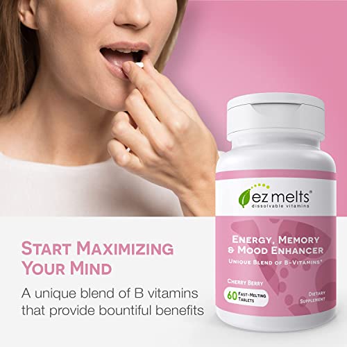 EZ Melts Dissolvable Energy, Memory & Mood Enhancer, Blend of B-Vitamins, Sugar-Free EZ MeltsBuy Supplements Australia