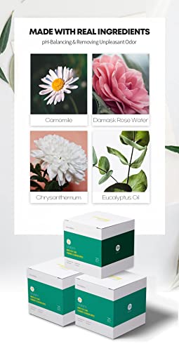Oldam Feminine Flushable Wipes: 100% Vegan, pH-Balanced, Moisturizers & Essential Oils, Sensitive Skin OldamBuy Supplements Australia