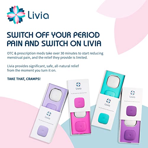 Livia Menstrual Pain Relief Device, Pink - The Off Switch for Period Pain - Portable Unit LiviaBuy Supplements Australia
