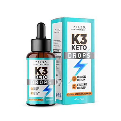 K3 Keto Drops for Weight Loss - Fat Burner & Metabolism Booster | Advanced Keto Carb ZELSOBuy Supplements Australia