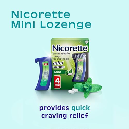 Nicorette 4 mg Mini Nicotine Lozenges to Quit Smoking - Mint Flavored Stop NicoretteBuy Supplements Australia