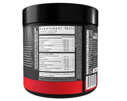 DownRange Supplements 1st Call Pre Workout Powder, Preworkout for Men & Women, Amino Acid Beta Alanine & Caffeine for Pump, Energy and Focus Support, 30 Serving (Mission Melon - Strawberry Watermelon)
