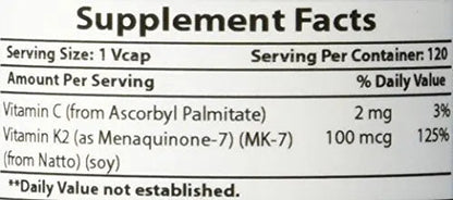 Best Naturals MK-7 Vitamin K2 100 mcg 120 Vcaps Best NaturalsBuy Supplements Australia