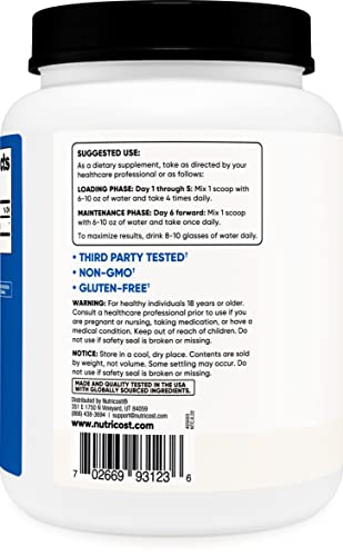 Nutricost Creatine Monohydrate Micronized Powder (1 KG) - Pure Creatine Monohydrate NutricostBuy Supplements Australia