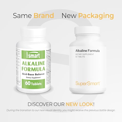 Supersmart - Alkaline Formula Supplement (Advanced Formula) - with Potassium Phosphate, Calcium & Magnesium Citrate - pH Balance | Non-GMO & Gluten Free - 60 Tablets SupersmartBuy Supplements Australia