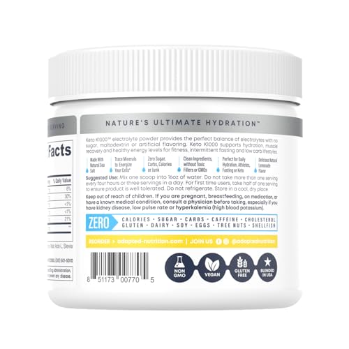 Hi-Lyte Keto K1000 Electrolyte Powder | Lemonade | Hydration Supplement Drink Mix Hi-LyteBuy Supplements Australia