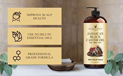 Handcraft Blends Jamaican Black Castor Oil for Hair Growth, Eyelashes and Eyebrows Handcraft BlendsBuy Supplements Australia