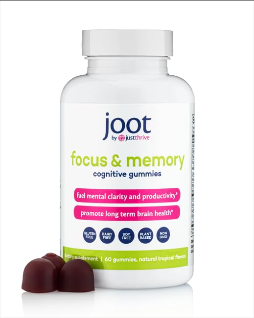Just Thrive Focus & Memory Gummies – Nootropic Brain Supplement for Clarity, Concentration, Memory Support, & Energy – Citicoline, Lion’s Mane, Vitamin B12 & D3 Just ThriveBuy Supplements Australia