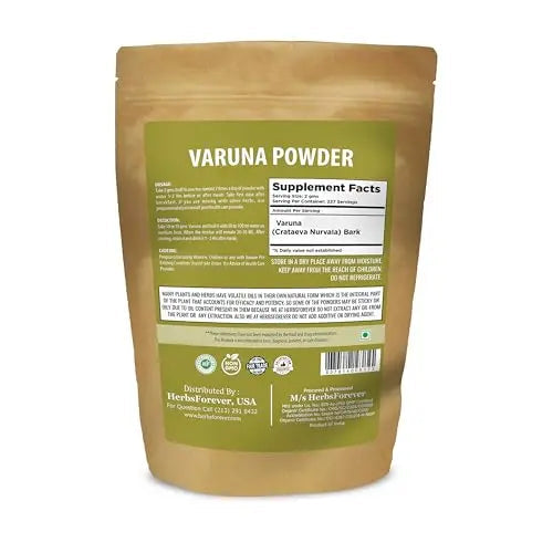 HerbsForever Varuna Powder – Crataeva Nurvala – Prostate Health – Support Prostatic, Kidneys, Gall Bladder and Urinary Tract Health – Non GMO, Organic, Vegan – 454 GMS HerbsforeverBuy Supplements Australia