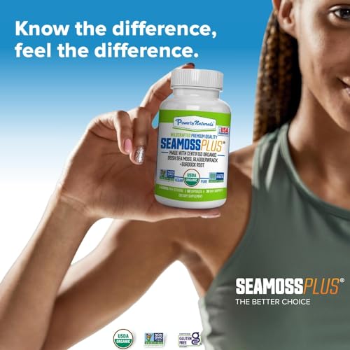 Power By Naturals Sea Moss Plus - USDA Certified Organic Wildcrafted Irish Seamoss Power By NaturalsBuy Supplements Australia