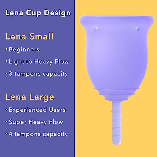 Lena Cup Reusable Menstrual Cup | Purple, Large | Experienced and Advanced Cup Users LenaBuy Supplements Australia