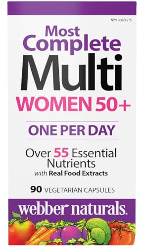 Webber Naturals Women's 50+ Most Complete Multi, 90 Vegetarian Capsules Webber NaturalsBuy Supplements Australia