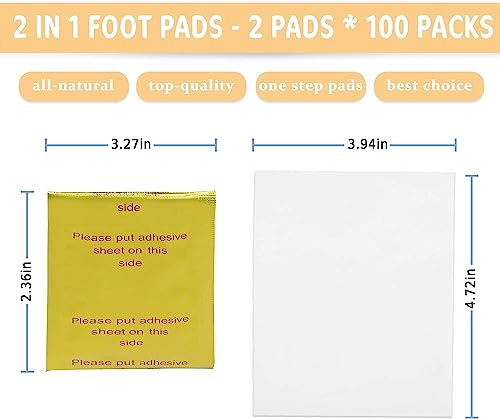 Foot Pads maguja 100Pcs Deep Cleansing Foot Pads for Stress Relief | Better Sleep | Foot Care magujaBuy Supplements Australia
