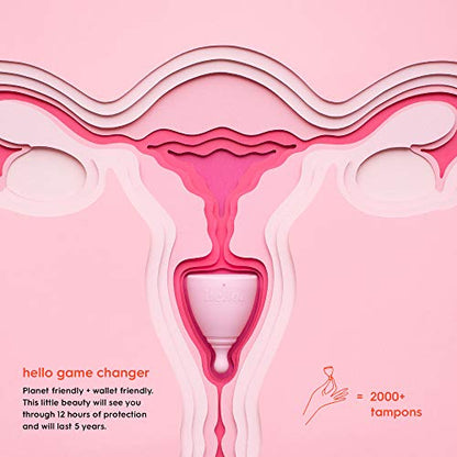 The Hello Cup Extra Small Menstrual Cup, BPA Free, Reusable, Hypoallergenic, Recyclable THE HELLO CUPBuy Supplements Australia
