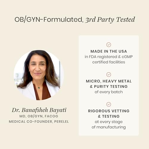 Perelel Conception Support Pack, Prenatal Multivitamin with DHA Omega 3, COQ10 & Folate, Supports Fertility Wellness for Women