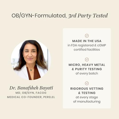 Perelel Conception Support Pack, Prenatal Multivitamin with DHA Omega 3, COQ10 & Folate, Supports Fertility Wellness for Women