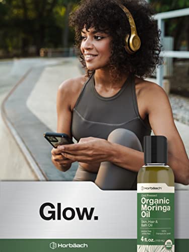 Organic Moringa Oil | 4 fl oz | for Face, Hair, and Skin | 100% Therapeutic Grade | Paraben HorbäachBuy Supplements Australia