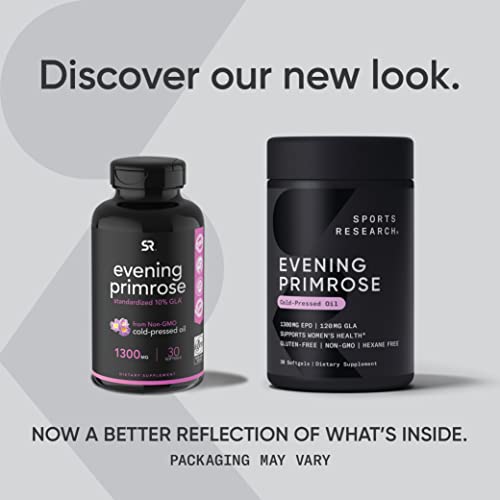 Sports Research Evening Primrose Supplement from Cold Pressed Oil Sports ResearchBuy Supplements Australia