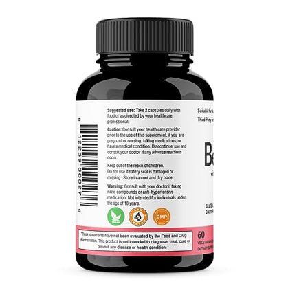 Sandhu's Beet Root Powder Capsules with Bioperine| 60 Capsules, 60 Days Supply Sandhu'sBuy Supplements Australia