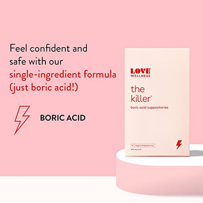 Love Wellness Boric Acid Suppositories for Women, The Killer | Vaginal Love WellnessBuy Supplements Australia