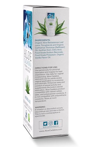 Aloe Cadabra Natural Water Based Personal Lube, Organic Lubricant for Her, Him & Couples, Unscented Aloe CadabraBuy Supplements Australia