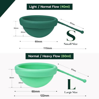 SHORDY Reusable Menstrual Disc Set of 2 (Small & Large), 100% Medical-Grade Silicone, Flexible SHORDYBuy Supplements Australia
