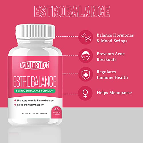 Evinutrition Estrobalance Capsule for Women - Menopause Mood and Energy Support EvinutritionBuy Supplements Australia
