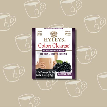 Hyleys Colon Cleanse Tea Blackberry Flavor - 50 Tea Bags (6 Pack - 300 Tea Bags Total) HYLEYSBuy Supplements Australia