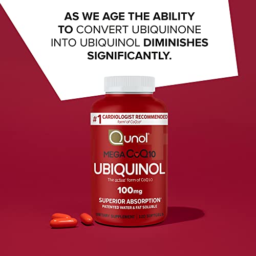 Qunol Mega Ubiquinol CoQ10 100mg Softgels- Superior Absorption - Active form QunolBuy Supplements Australia