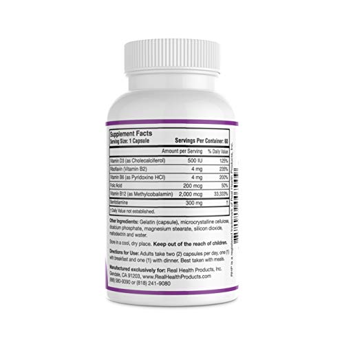 RHP Nerve Support Formula. Nutritional Support of Neuropathy, Nerve Relief from Aches, Nerve Pain & Discomfort. B-Complex with Benfotiamine and Methyl B12. 120 Capsules RHPBuy Supplements Australia