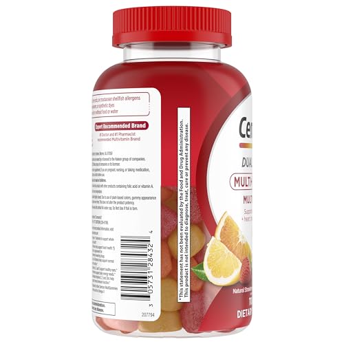 Centrum MultiGummies Multi+ Omega 3 Dual Action, Adult Multivitamin, Multivitamin/Multimineral/Omega 3 CentrumBuy Supplements Australia