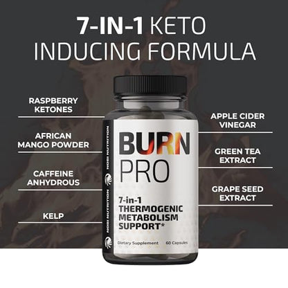 Burn Pro 7-in-1 Thermogenic Metabolism Booster | Weight Management Support Supplem Nobi NutritionBuy Supplements Australia