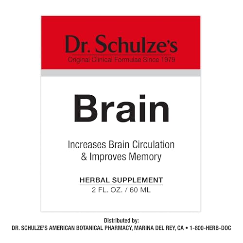 Brain Formula 2 oz. - Vegan and Wild-Harvested | Stimulates Circulation and and Improved Dr. Schulze'sBuy Supplements Australia