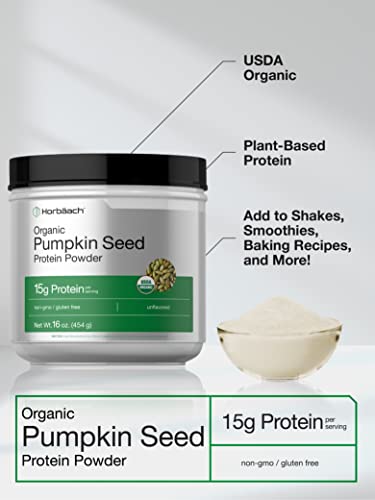 Pumpkin Seed Protein Powder Organic | 16 oz | Vegetarian, Gluten Free, and Non-GMO HorbäachBuy Supplements Australia