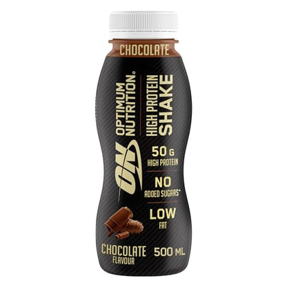 Optimum Nutrition High Protein Shake Bottles, Ready To Drink Healthy Snacks, No added 