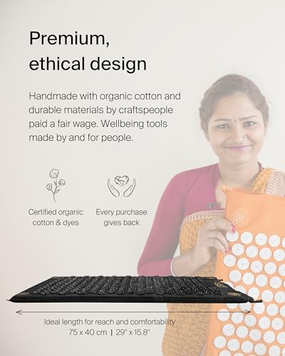 ShaktiMat Acupressure Mat Original Level, Organic Cotton GOTS Certified, HSA/FSA ShaktiMatBuy Supplements Australia