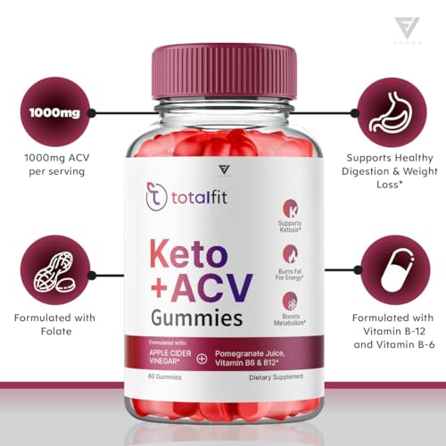 (2 Pack) Total Fit Keto ACV Gummies Advanced Weight Loss, Total Keto ACV Apple Cider FyvusBuy Supplements Australia