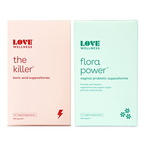 Love Wellness Womens Vaginal Suppository Duo, The Killer & Flora Power Love WellnessBuy Supplements Australia