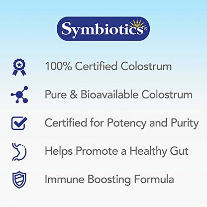 Symbiotics Colostrum 120ct Chewables Plus - Immunity Support for Adult & Kids SymbioticsBuy Supplements Australia
