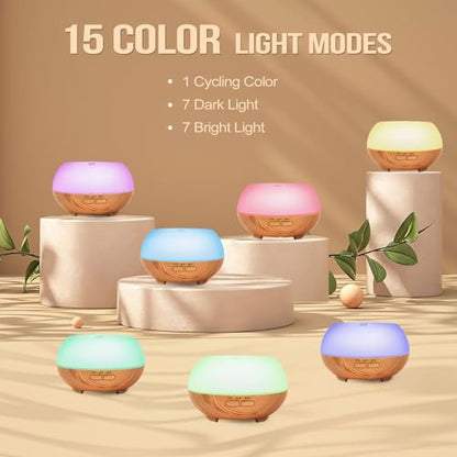 Aromatherapy Essential Oil Diffuser: Cool Mist Aroma Diffuser for Home - Colorful Light Create Ambience GrevolBuy Supplements Australia