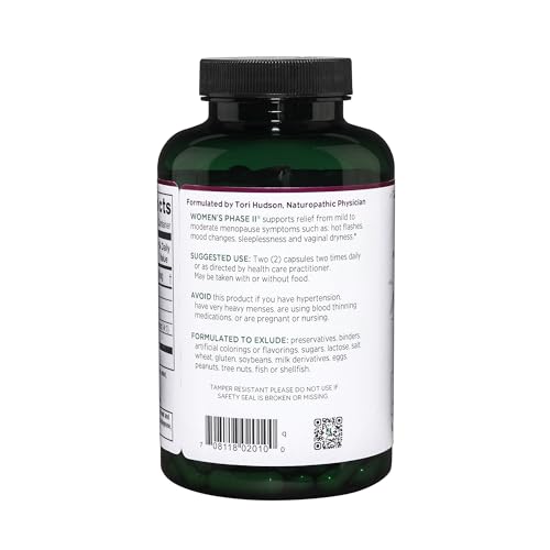 Vitanica Women's Phase II, Menopause Support, Vegan, 180 Capsules VitanicaBuy Supplements Australia