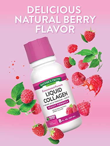 Nature's Truth Liquid Collagen | 8 oz | Non-GMO, Gluten Free Supplement | Natural Berry Nature's TruthBuy Supplements Australia