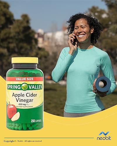 Spring Valley Apple Cider Vinegar 450mg, Value Size 250 Capsules, Dietary Supplement NeobitBuy Supplements Australia