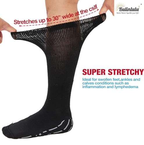 Bulinlulu Extra Width Diabetic Socks Women Men-4 Pairs Super Wide Edema BulinluluBuy Supplements Australia