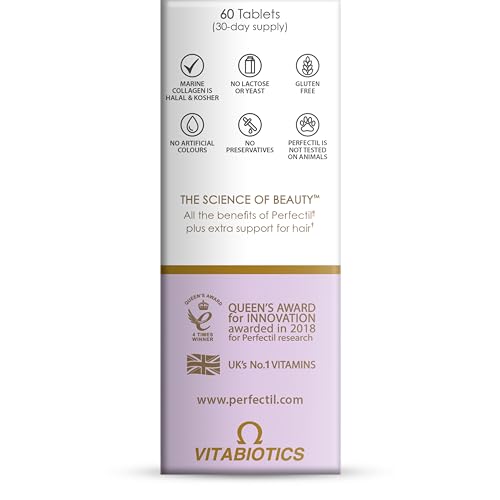 Perfectil Vitabiotics Multivitamin | Hair Growth and Thickening Formula | Supports Thicker, Healthy Hair | Vitamin D, E, Collagen, Biotin, and More PerfectilBuy Supplements Australia