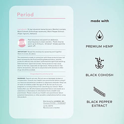 The Good Patch Menstrual and Period Support - Sustained Release Plant Powered Period Patch The Good PatchBuy Supplements Australia