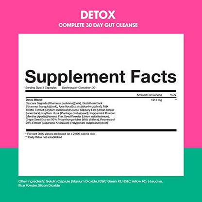 Obvi Detox, Flush Out and Eliminate Toxins, Support Weight Loss, Cleanse Colon, Packed ObviBuy Supplements Australia