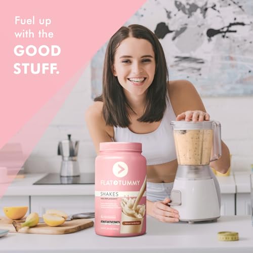 Flat Tummy Tea Meal Replacement Shake – Vanilla, 20 Servings - Plant Based Protein Flat Tummy TeaBuy Supplements Australia