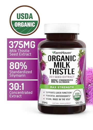 FarmHaven USDA Organic Milk Thistle Capsules | 11250mg Strength | 30X Concentrated FarmHavenBuy Supplements Australia