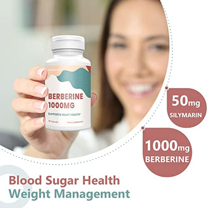 KoNefancy Berberine 1000mg with Silymarin,High Absorption Berberine HCL Supplements KoNefancyBuy Supplements Australia
